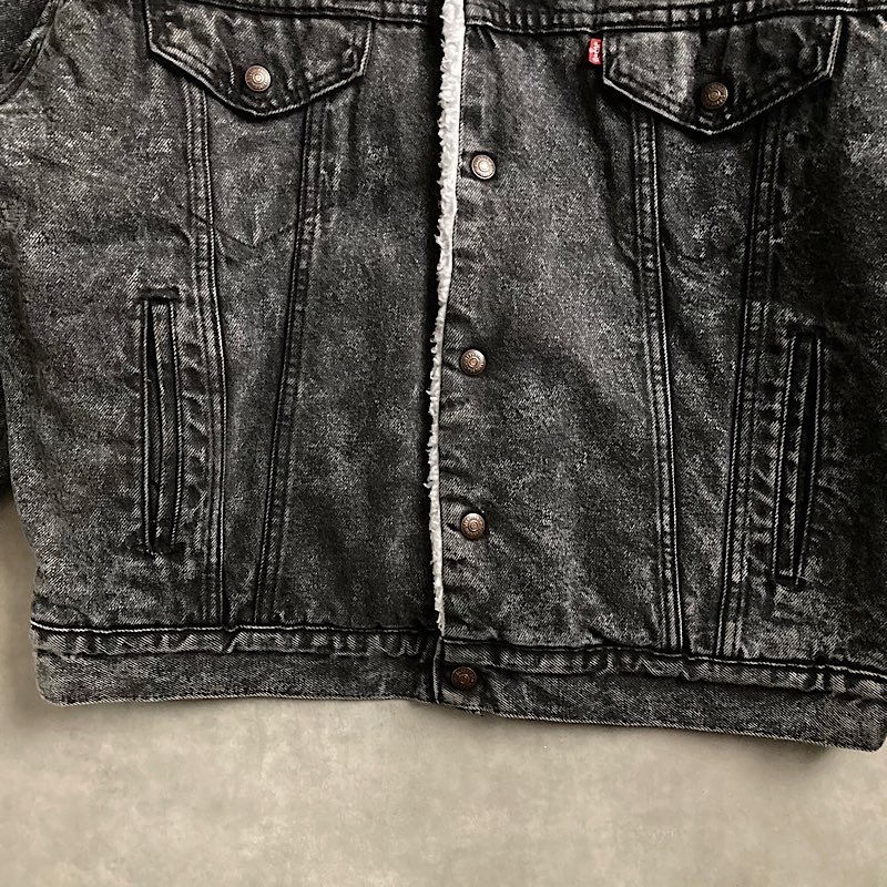 80's Levi's 70609-0253 Black Denim Jacket Made in USA 80年代