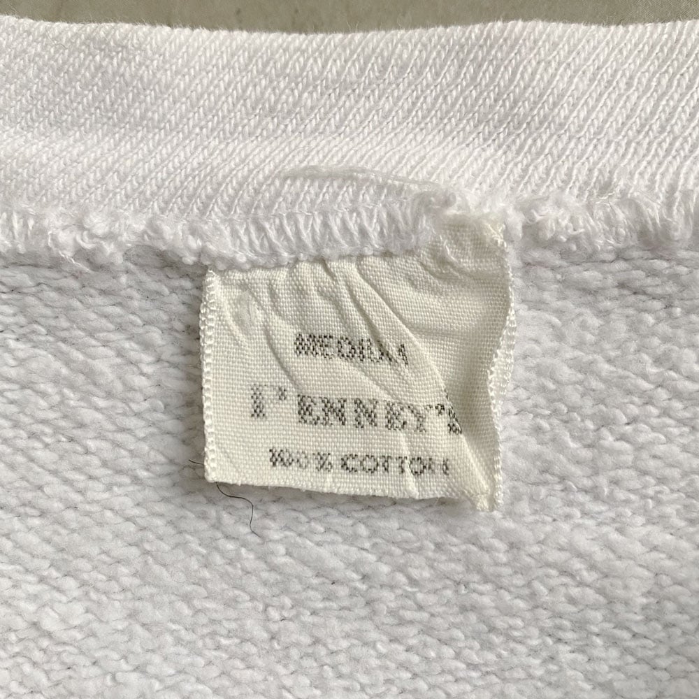 60s PENNEY'S スウェット ツートン 染み込み 3段プリント 検50s 60s PENNEY'S スウェット ツートン 染み込み 3段プリント 検50s