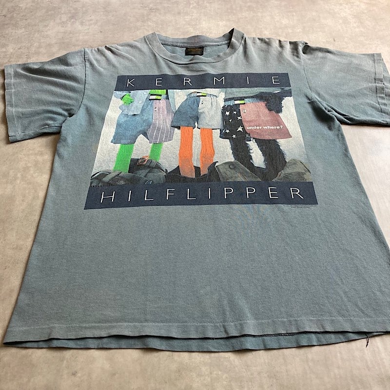 90's KERMIT KERMIE HILFLIPPER Palody T-Shirts Made in USA
