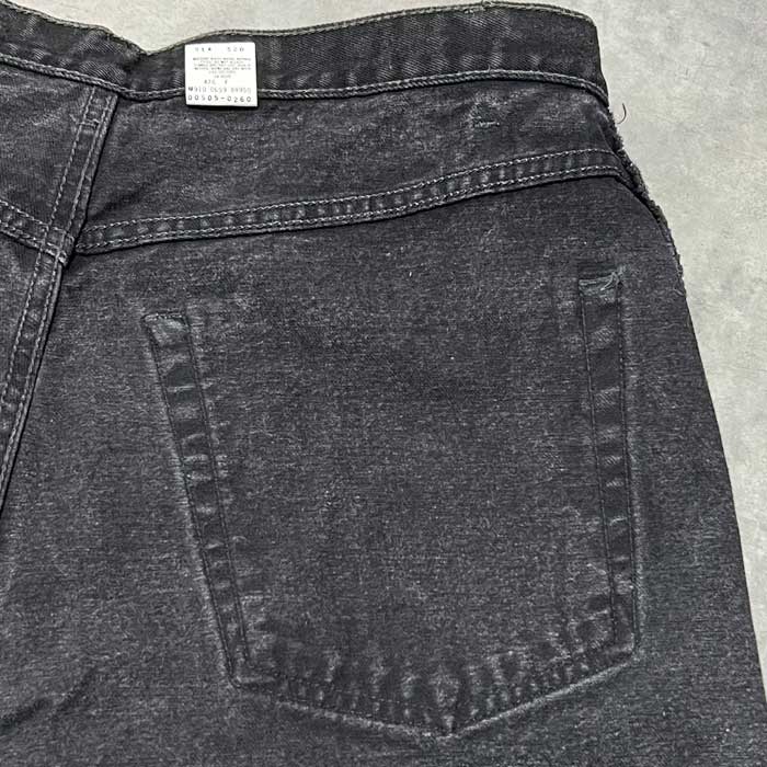 90's Levi's 505 BLACK JEANS MADE IN CANADA W38L30 90年代