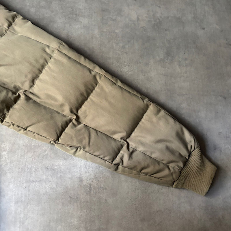 80'S EDDIE BAUER Snap Jac Down Jacket KHAKI 80年代 エディバウアー
