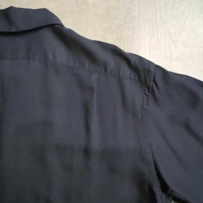 90'S POLO by Ralph Lauren Long Sleeve Rayon Shirts NAVY/M 90年代