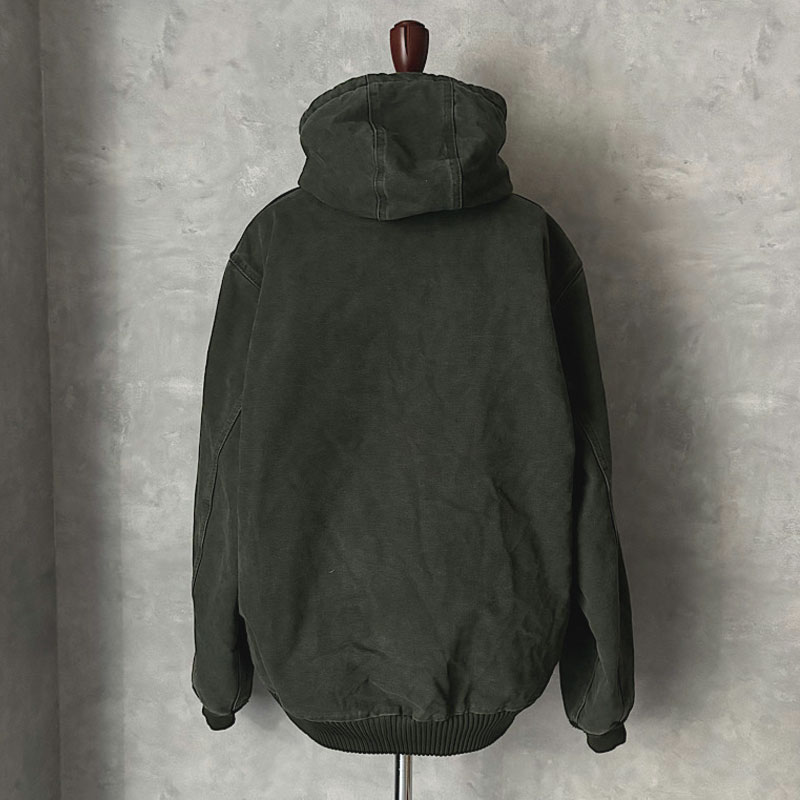 00sメキシコ製 Carhartt ジップパーカー M 黒 アクティブジャケット