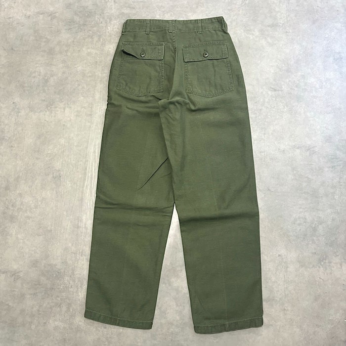 70's U.S.ARMY BAKER PANTS BOTTON FLY OG-107 W30L31 70年代