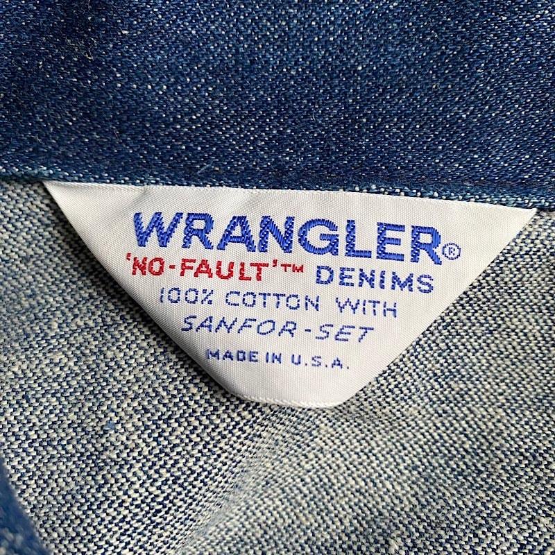 80's Wrangler 126MJ Denim Jacket Made in USA 身幅62 80年代