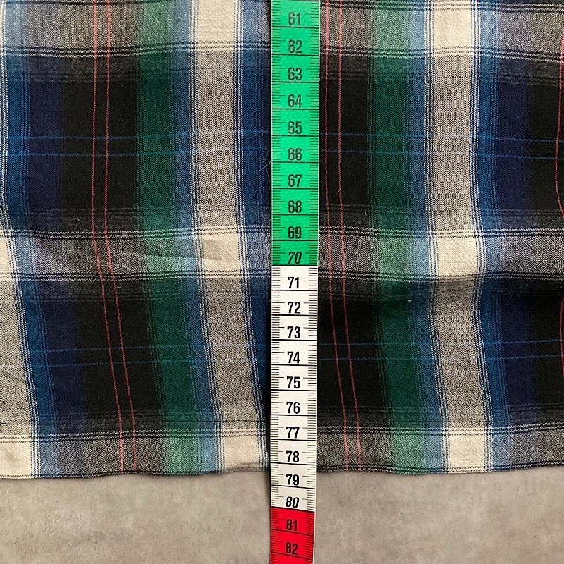 90's Polo Ralph Lauren Rayon Open Collar Ombre Check Shirts L 90