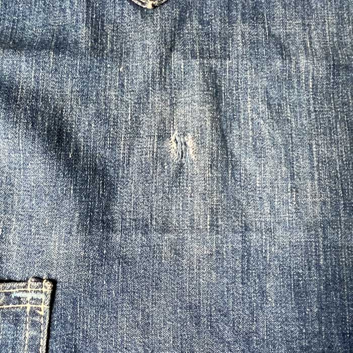 50s HERCULES ヘラクレス ディープインディゴ デニムエプロン 1950s HERCULES デニムエプロン - 古着屋HamburgCafe