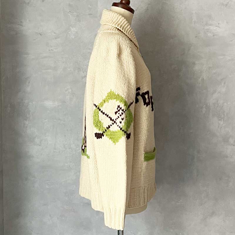60'S Cowichan Golf Pattern Sweater 60年代 ゴルフ柄 カウチン