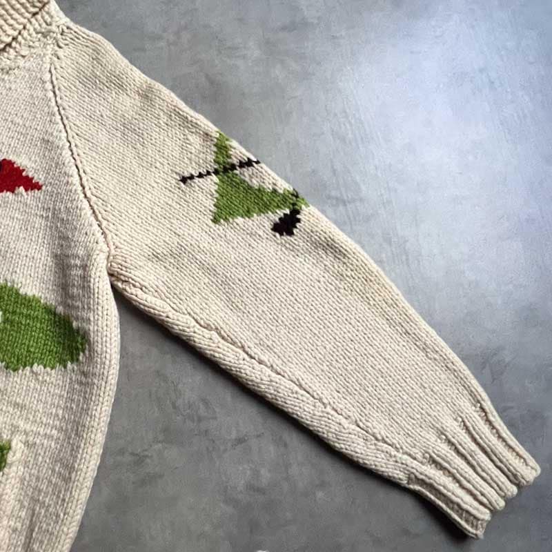 60'S Cowichan Golf Pattern Sweater 60年代 ゴルフ柄 カウチン