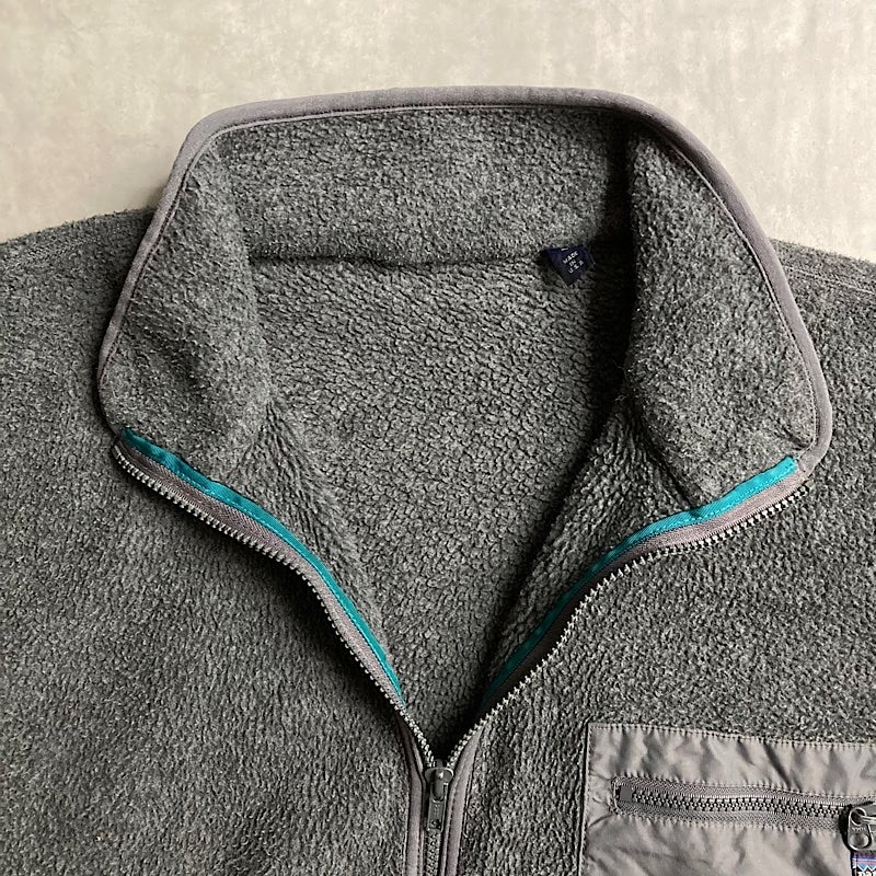 90's PATAGONIA Synchilla Fleece Jacket Made in USA GRAY/L 90年代