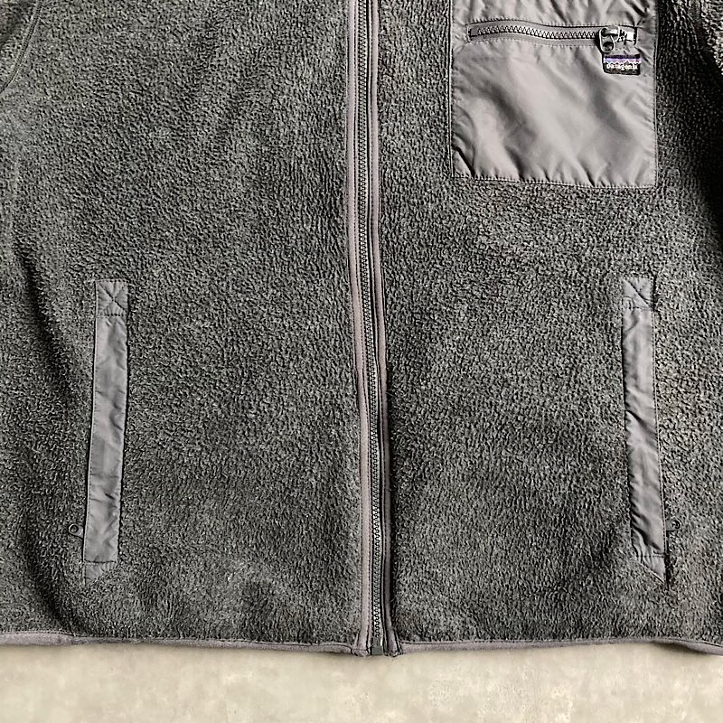 90's PATAGONIA Synchilla Fleece Jacket Made in USA GRAY/L 90年代