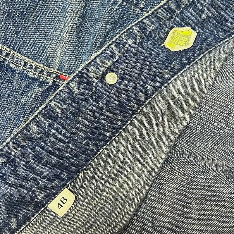 BLUE BELL デニム　チョアジャケット　カバーオール　USA製 60'S BLUE BELL Denim Chore Jacket SIZE/48 60年代 ブルーベル