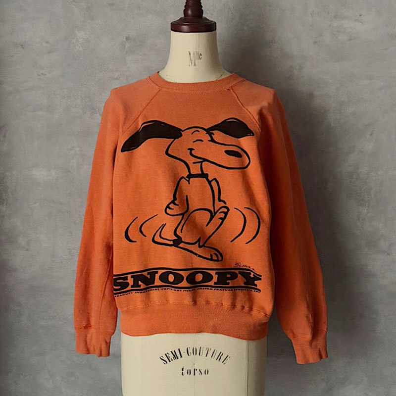 USA製 古着 90's スヌーピー ピーナッツ スウェット スプルース