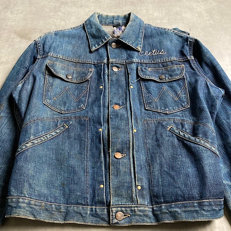90s Wrangler 111MJ 50s復刻 デニムジャケット 日本製 50's WRANGLER 111MJ 1956Model Denim Jacket 50年代 ラングラー