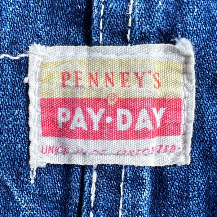 VINTAGE 50'S PAYDAY DENIM OVERALL LOW BACK STYLE ヴィンテージ 50