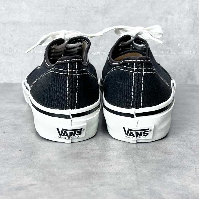 90s usa製 vans オーセンティック ブラック US9 90s VANSオーセンティック Authentic US9 USA製 アメリカ 黒27cm