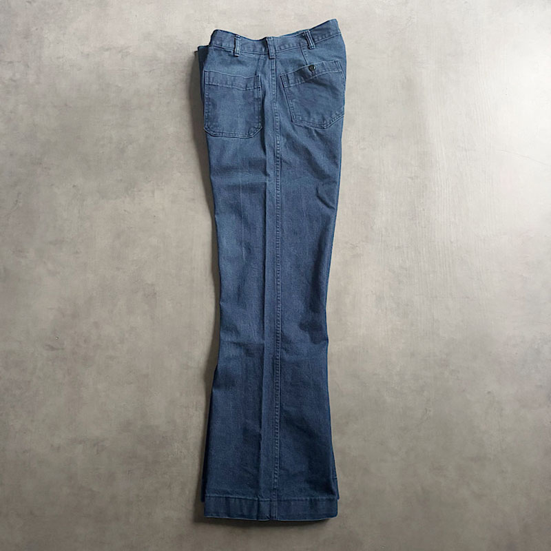 80's U.S NAVY Denim Sailor Flare Pants W31 80年代 アメリカ海軍