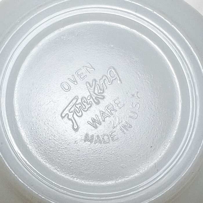 Vintage Anchor Hocking Fire King Chili Bowl WHITE Made in USA ヴィンテージ