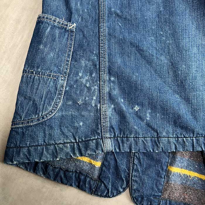 60'S Lee 81-LJ Blanket Lined Denim Chore Jacket SIZE/40 60年代