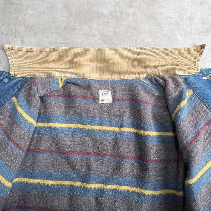 60'S Lee 81-LJ Blanket Lined Denim Chore Jacket SIZE/40 60