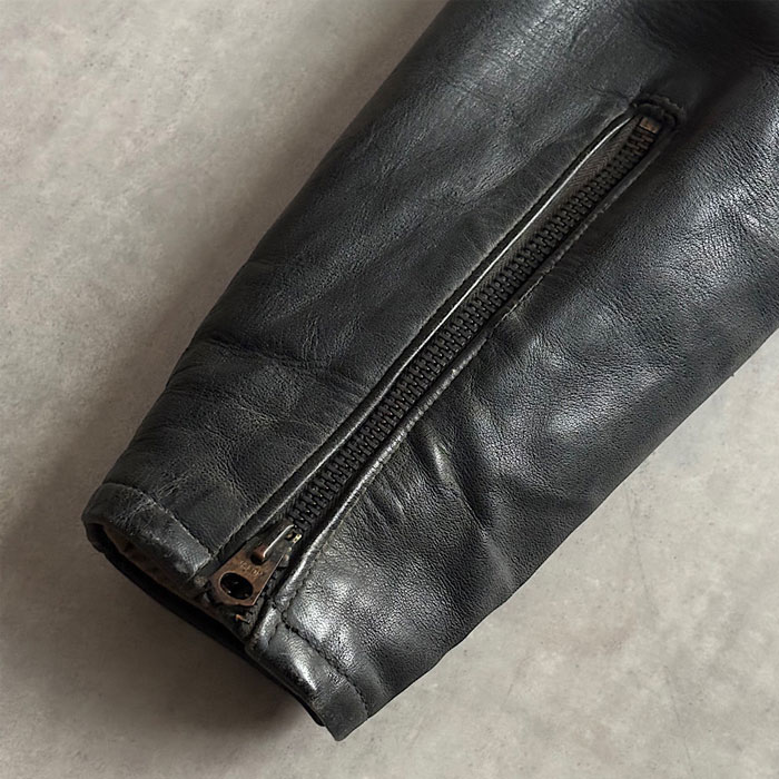 VINTAGE 40-50's HERCULES D-POCKET Horsehide Motor Cycle JACKET 40