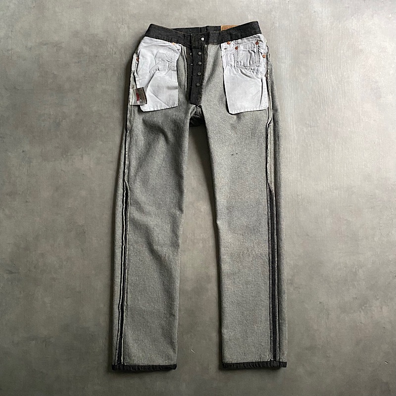 DEADSTOCK 90's Levi's 501-0658 Yarn Dyed BLACK Made in USA W30L30