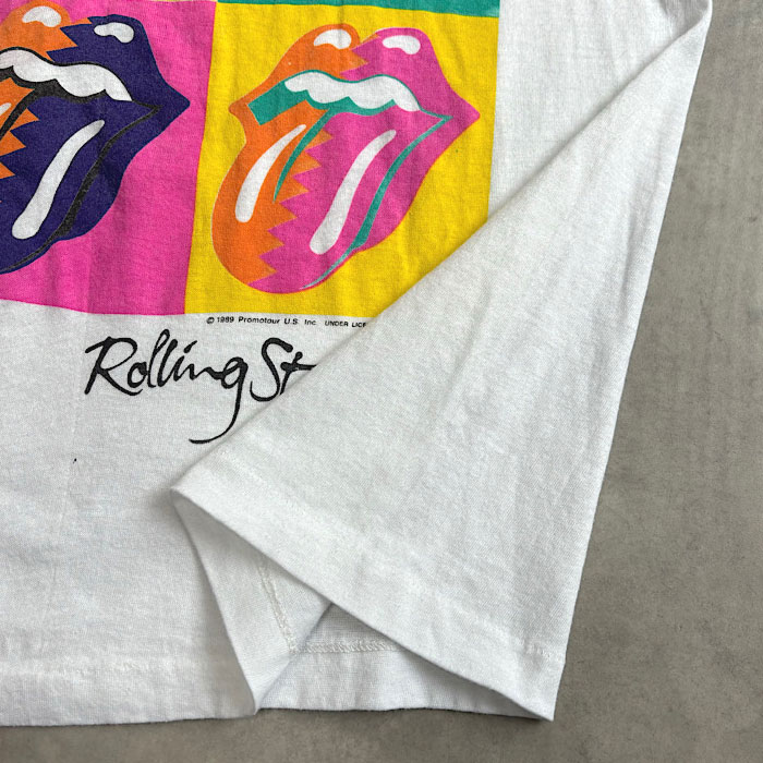 【激レア】80's ローリングストーンズ　American Tour Tシャツ 80's The Rolling Stones “Andy Warhol Type” North American