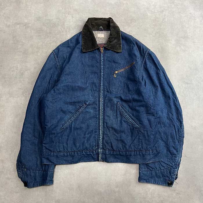 60'S SEARS Blanket Lined Denim Zip Jacket 60年代 シアーズ