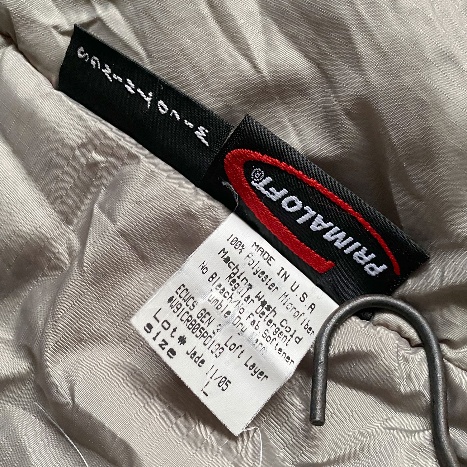 USED WILD THINGS ECWCS LEVEL7 PRIMALOFT JACKET TEST SAMPLE/LARGE