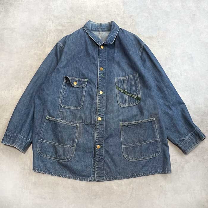 50'sビンテージ古着 KEY IMPERIAL デニムカバーオール VINTAGE 50's KEY IMPERIAL DENIM CHORE JACKET ヴィンテージ 50