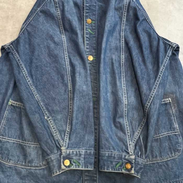 VINTAGE 50's KEY IMPERIAL DENIM CHORE JACKET ヴィンテージ 50年代