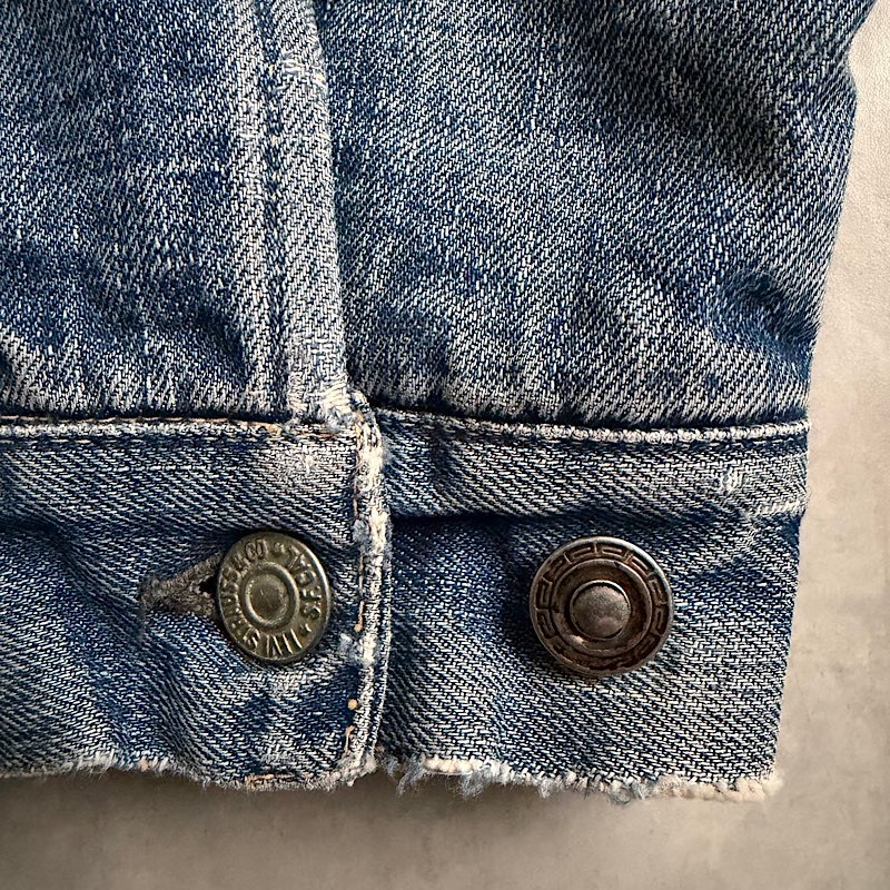 60's LEVI'S 517XX 2nd Blanket Lined Denim Jacket Made in USA 42-44