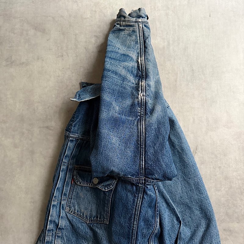 60's LEVI'S 517XX 2nd Blanket Lined Denim Jacket Made in USA 42-44