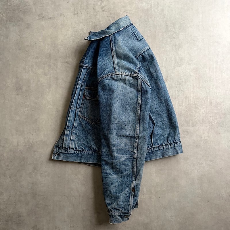 60's LEVI'S 517XX 2nd Blanket Lined Denim Jacket Made in USA 42-44