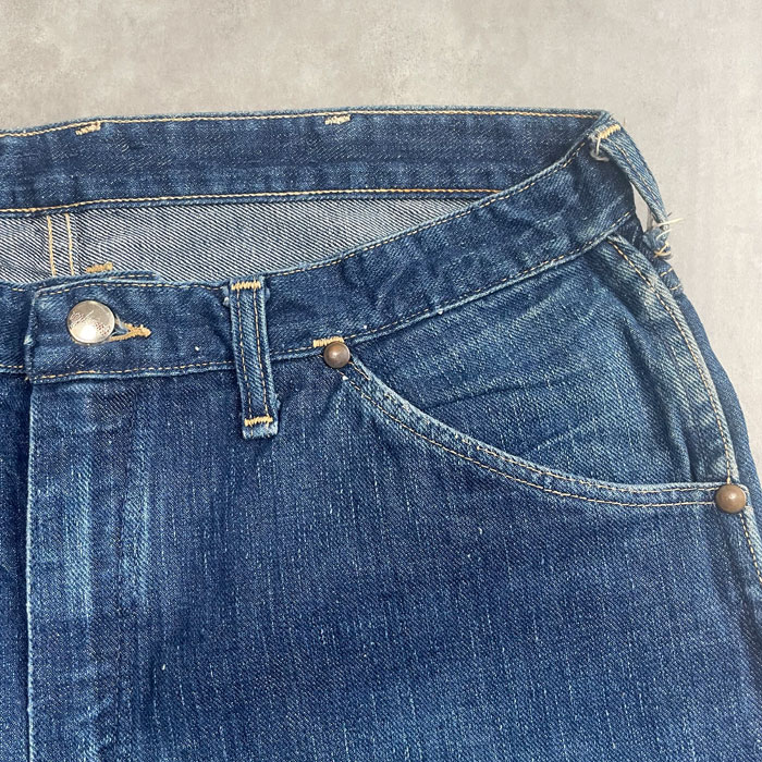 スペシャル 超美品 50年代 60年代 ラングラー 11MWZ ビンテージ 60s USA製 WRANGLER 11MWZ INDIGO DENIM BELL-TAG OLD VINTAGE