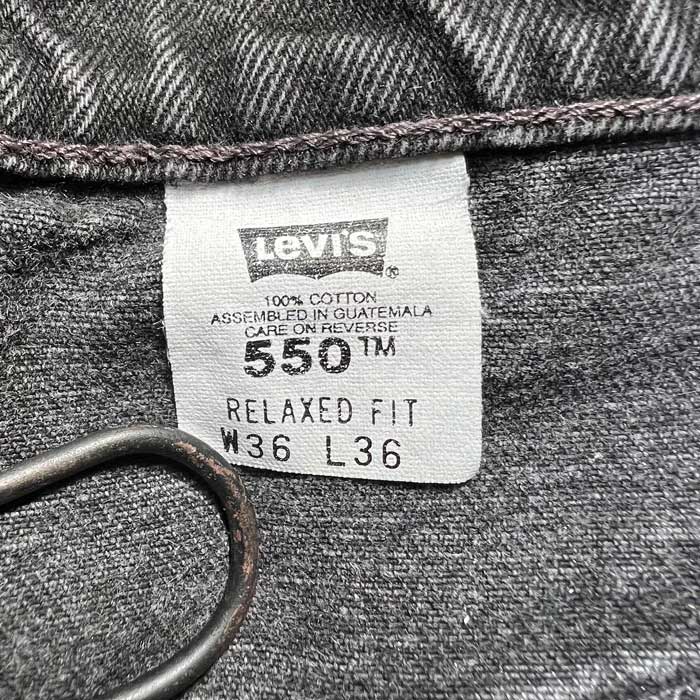 90's Levi's 550 RELAXED FIT BLACK JEANS W36L36 90ǯ ꡼Х 550 åեå ֥å ǥ˥  