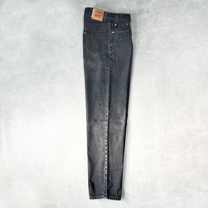 90's Levi's 550 RELAXED FIT BLACK JEANS W36L36 90ǯ ꡼Х 550 åեå ֥å ǥ˥  