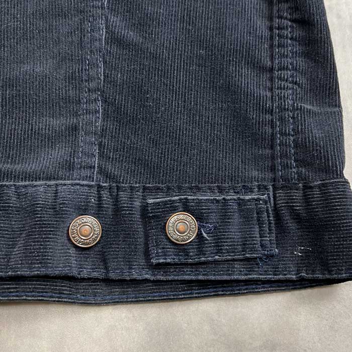 70's Levi's 70505-1517 Couduroy Trucker Jacket NAVY Size 40