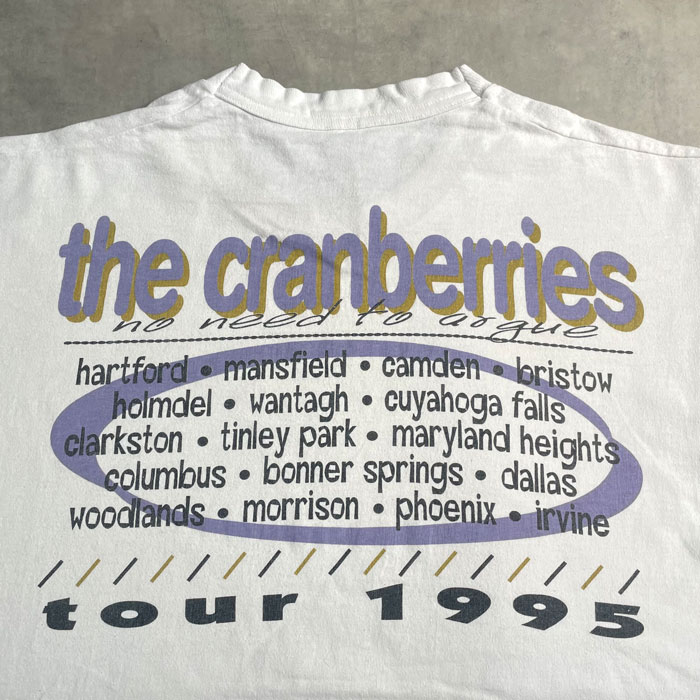 90's The Cranberries Tour T-Shirt ٥꡼ ĥ T/WHITE