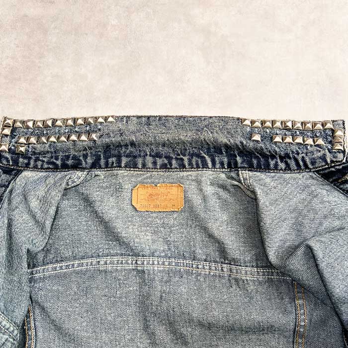 80's Levi's 70505-0227 CHEMICAL WASH DENIM JACKET Made in USA 80