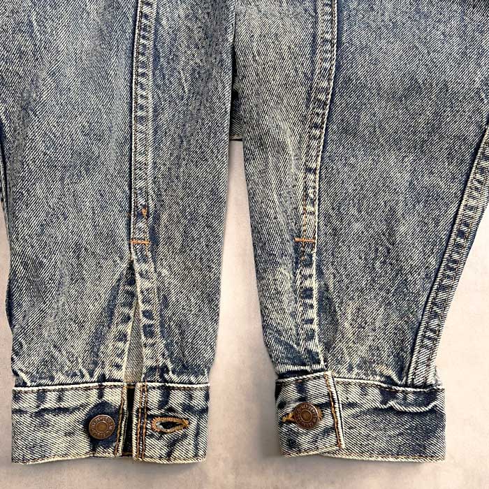 80's Levi's 70505-0227 CHEMICAL WASH DENIM JACKET Made in