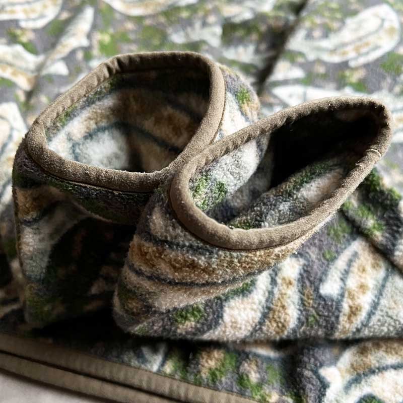 PATAGONIA Fish Pattern Synchilla Snap-T GRAY GREEN/M パタゴニア