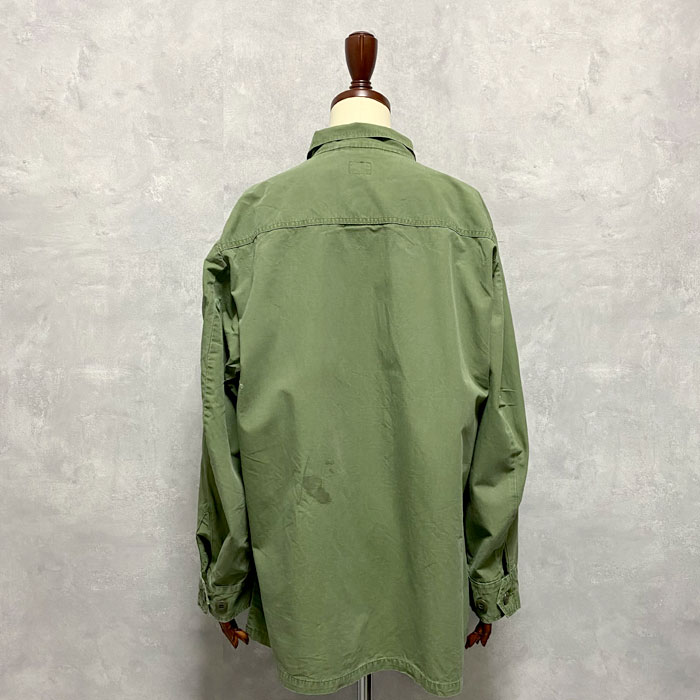 60's ジャングルファティーグ 3rd ノンリップ LARGE-SHORT 60s US ARMY 3rd Jungle Fatigue Military Jacket Non-Rip Large