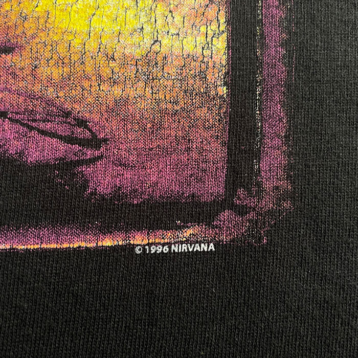 NIRVANA ブラック Tシャツ 1996年ライブ 1996 NIRVANA T-Shirt 1996年 ニルヴァーナ Tシャツ/BLACK