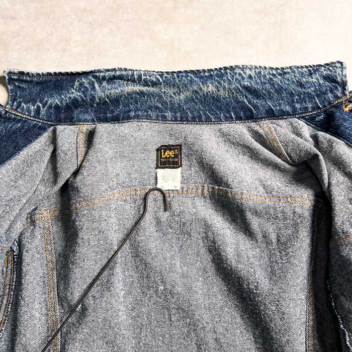 80's Lee 220-8548 CHEMICAL WASH DENIM JACKET SIZE M 80年代 リー