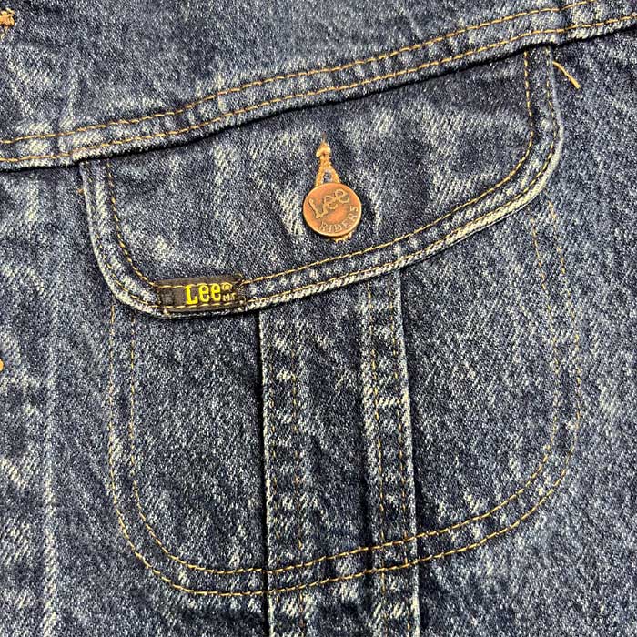 80's Lee 220-8548 CHEMICAL WASH DENIM JACKET SIZE M 80年代 リー