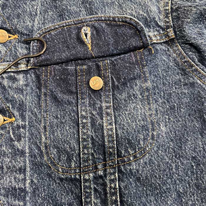 80's Lee 220-8548 CHEMICAL WASH DENIM JACKET SIZE M 80年代 リー
