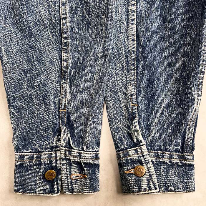 80's Lee 220-8548 CHEMICAL WASH DENIM JACKET SIZE M 80年代 リー