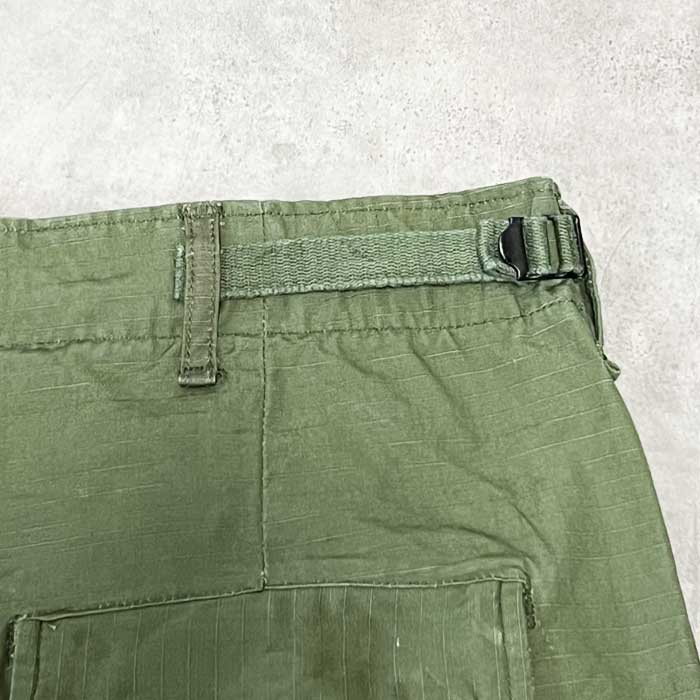 60's U.S.ARMY Jungle Fatigue Pants Rip-Stop Model LARGE