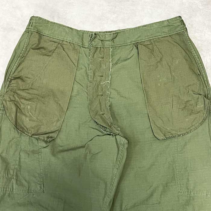 60s　ジャングルファティーグパンツ　リップストップ 　軍パン U.S.ARMY 60年代 ジャングル ファティーグ パンツ リップス